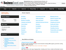 Tablet Screenshot of businessscent.com